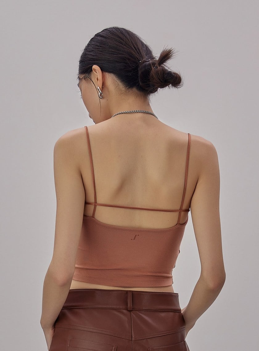 舒適U領美背發熱BRA背心上衣